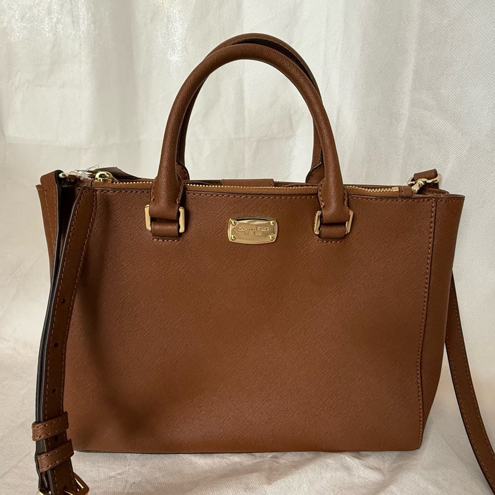 MICHAEL Michael Kors Kellen Satchel Tote with Gold Accents